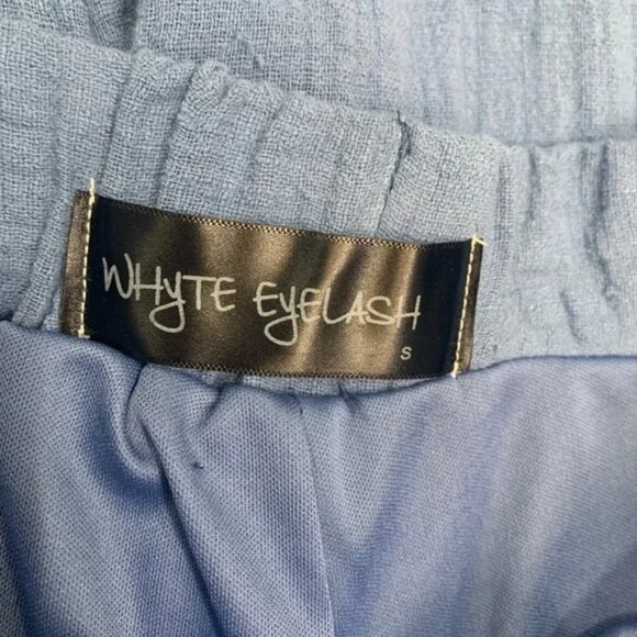 Whyte Eyelash Gauze Wide Leg Pants - Picture 7 of 8